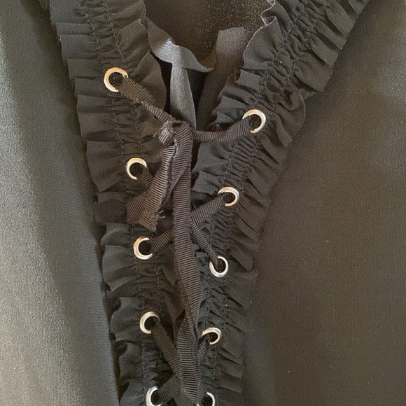 Max Studio Elegant Black Top - Picture 2 of 8